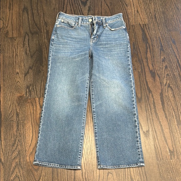 J Crew High Rise Slim Wide Leg Jeans - Picture 2 of 6